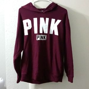 Purple PINK boyfriend hoodie with pockets
